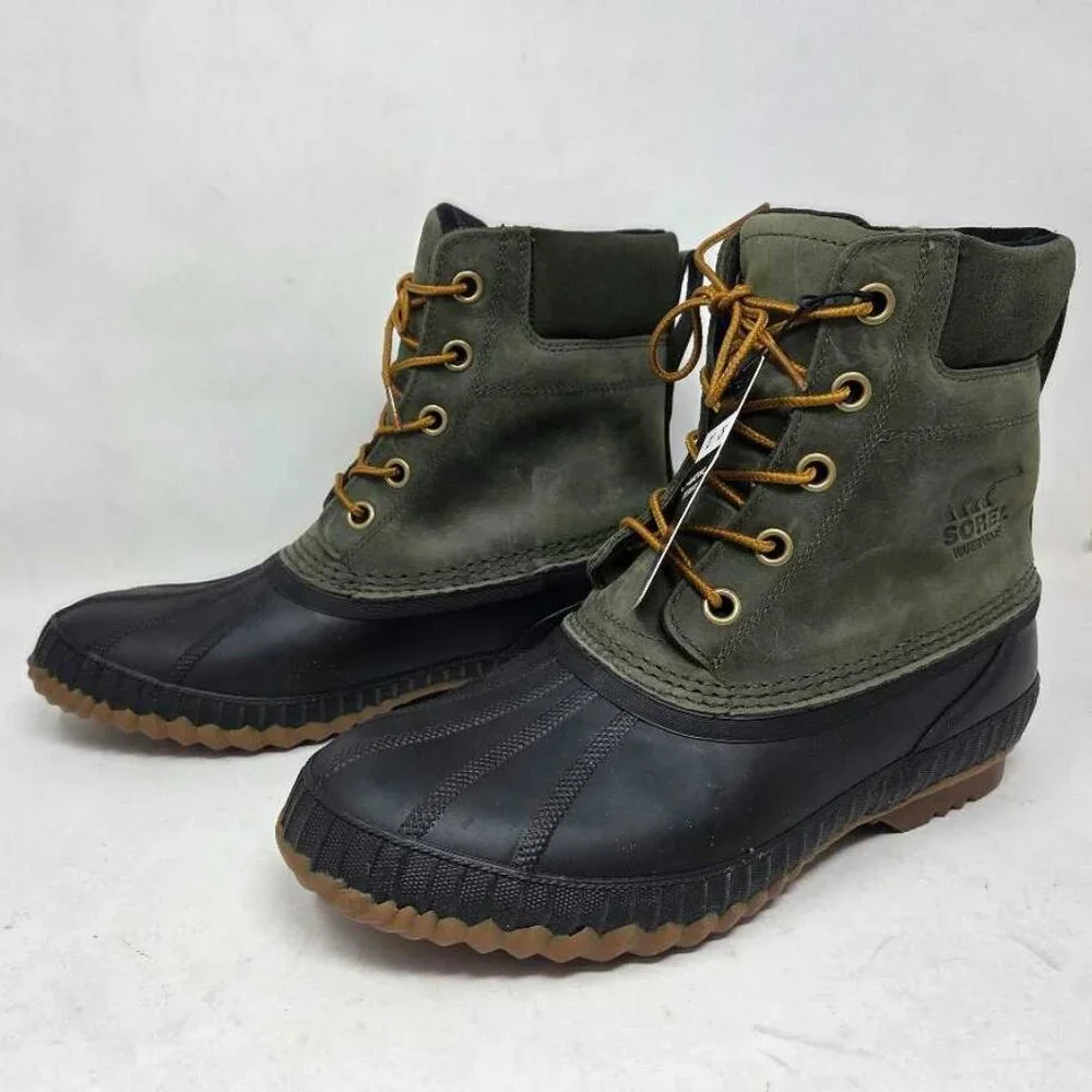 Men's 9.5 Sorel x J.Crew  Cheyanne II duck snow boots in Surplus Green